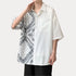 Patchwork Shirt Bandana Floral Graphic Oversized Shirt